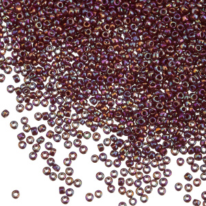 Бисер TOHO Round 15/0 радужный непрозрачный (#406), 10 г