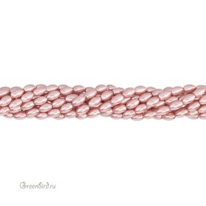 Жемчуг "Майорка" рис 6х4 мм, сиреневый, нить (#Maj-99)