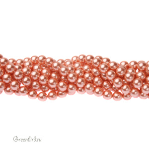 Swarovski 5810 Жемчуг 5 мм, розово-персиковый (#674), уп. 20 шт.
