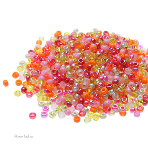 Бисер японский круглый MIYUKI Round 11/0, микс Tango (#MIX19), 10 г