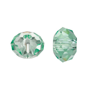 Swarovski 5040 Бусина Бриолетт 6х4 мм, воссозданный перидот (#1408), 1 шт.