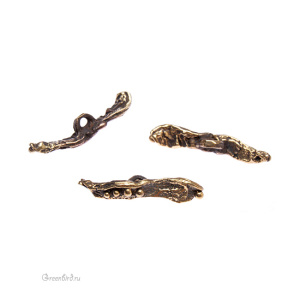 "Вальс цветов", тоггл-элемент, ант. латунь, 1 шт. (#Л0804)