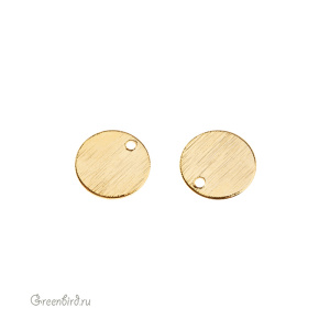 Подвеска "Монисто" 8 мм, золото, 1 шт. (9S422), Корея