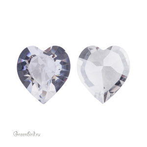 Swarovski 4884 Сердце 8,8x8 мм, прозрачный сияющий (#001IGNIT), 1 шт.