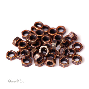 "Стимпанк", бусина, ант. бронза, 1 шт (#1403)