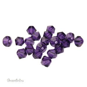 Swarovski 5328 Биконусы 4 мм, пурпурный вельвет (#277), уп. 20 шт.