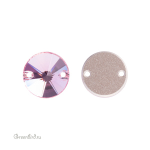 Swarovski пришивные 3200 Риволи 12 мм, светло-розовый (#223), 1 шт.