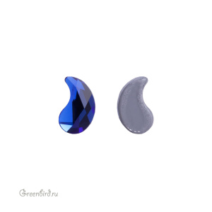 Swarovski 2365 Термостразы Пейсли Y 6х3,7 мм, величественный синий (#296), 1 шт.