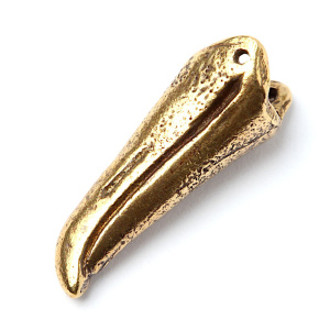 "Птаха", центральный элемент, ант. латунь, 1 шт. (#Л3925)