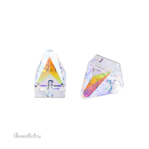 Swarovski пришивные 3296 Шип квадратный 7х7 мм, прозрачный радужный (#001AB), 1 шт.