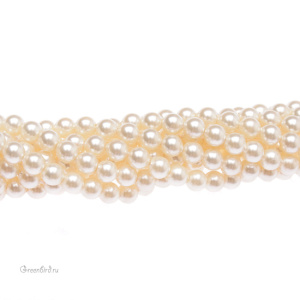 Swarovski 5810 Жемчуг 6 мм, кремовый (#620), уп. 20 шт.