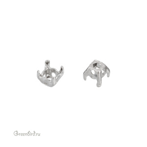 1088 Оправа для ювелирного кристалла Chaton SS18/19, платина