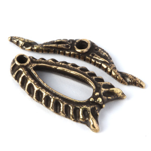 "Море", замок-тоггл, ант. латунь, 1 шт. (#Л1663)