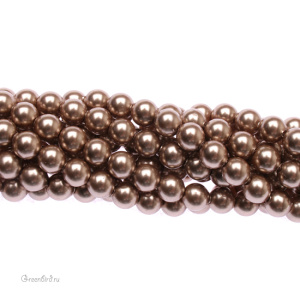 Swarovski 5810 Жемчуг 4 мм, бронза (#295), уп. 50 шт.