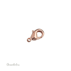 Замок-лобстер, розовое золото, 1 шт. (9B421), Корея