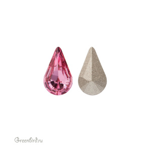 Swarovski 4328 Капля 10х6 мм, розовый (#209), 1 шт.