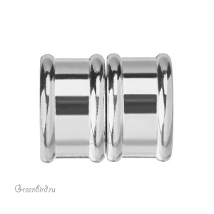 Магнитный замок для толстого шнура, 20х15 мм, серебро, 1 шт. (#MGCL402SP)