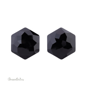 Swarovski 4683 Тонкий Гексагон 14x15,8 мм, черный (#280), 1 шт.