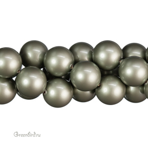 Swarovski 5811 Жемчуг с расширенным отверстием 12 мм, пудрово-зеленый (#393), 1 шт.