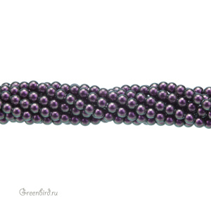 Swarovski 5810 Жемчуг 2 мм, иризирующий пурпурный (#943), уп. 50 шт.