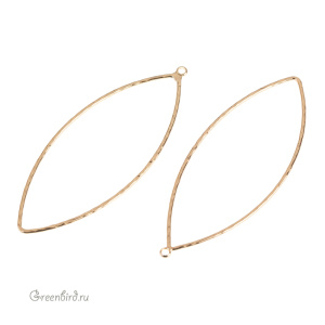 Подвеска-рамка "Наветт", золото, 1 шт. (#SVA-FRAME-04G)