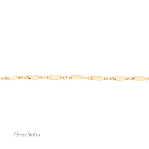Цепочка тонкая "Геометрия", золото, 10 см (#SVA-Chain-14G)