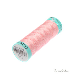 Шелковая нить Gutermann R753, 30м, розовый (#659)