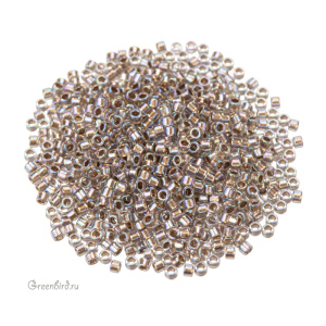Бисер TOHO Aiko 11/0 окрашенный изнутри, золото/радужный ледник (#1801), 4,5 г