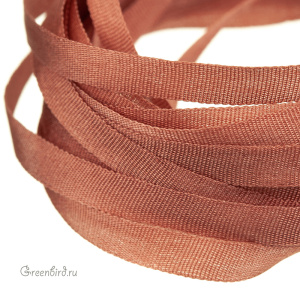 Шелковая лента AVAS Ruban de Soie 4 мм, марсала, 3 м (#4611)