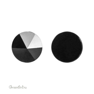 Swarovski 5062 Бусина Шип круглый 7,5 мм, черный (#280), 1 шт.