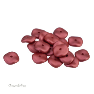 Wavelet Bead 10mm, Metallic Red, 1 шт. (#29408)