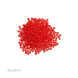 Бисер чешский PRECIOSA Czech круглый 11/0, непрозрачный, Light Red (#93170), 10 г