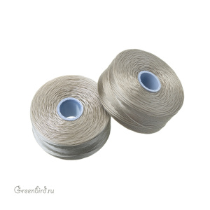 Нитки Superlon Bead Cord, пепельный, 82 ярда (#SLD-AS-BOX-ASH)