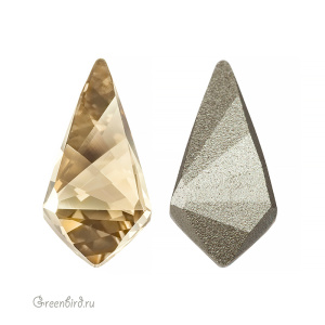 Swarovski 4731 Кайт 18x9 мм, золотистая дымка (#001GSHA), 1 шт.