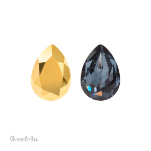 4320 Pear Fancy Stone 18х13 мм - Aurum (#001AUR)