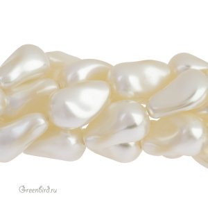 Swarovski 5843 Жемчуг барочный капля 16 мм, кремовый (#620), 1 шт.