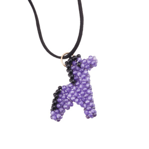 Набор материалов для плетения подвески "Таинственная лошадь" из цирконов (#11-2)