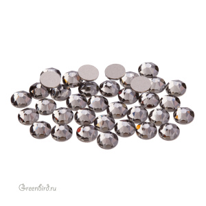 Swarovski 2088 Клеевые стразы круглые SS20, черный алмаз (#215), уп. 36 шт.