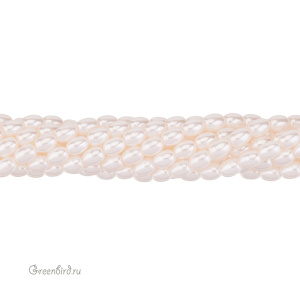 Жемчуг "Майорка" рис 7х5,5 мм, кремовый, нить (#Maj-89)