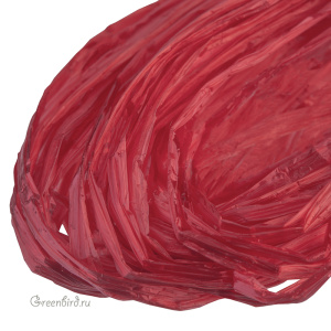 Рафия, 5 мм, алый (#4303)