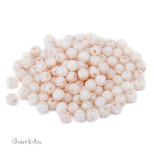 Melon Round 3mm – Luster Opaque Beige, 5 гр (#LC02010)