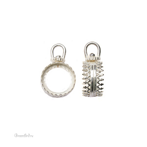 JBB Оправа двусторонняя 12мм, серебро (#SP8806L)