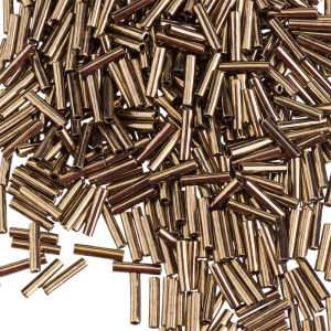 Бисер MIYUKI Slender Bugle 6 мм – Bronze Metallic (#457), 10 г