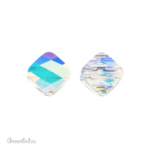 Swarovski 5054 Бусина Мини Ромб 6 мм, прозрачный радужный (#001AB), 1 шт.