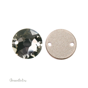 Swarovski пришивные 3288 Шатон 10 мм, черный алмаз (#215), 1 шт.