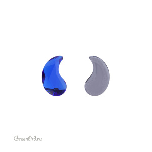 Swarovski 2364 Термостразы Пейсли X 10х6 мм, величественный синий (#296), 1 шт.