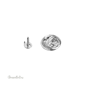 Основа для значка-пина 4,5 мм, родий, 1 шт. (#PIN_6)