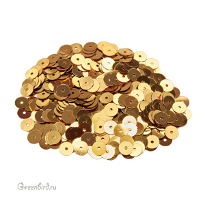 Пайетки 5мм плоские Oro (#2011)