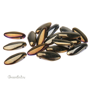 Glass Daggers 5x12mm, Iris Brown, 1 шт. (#21415JT)