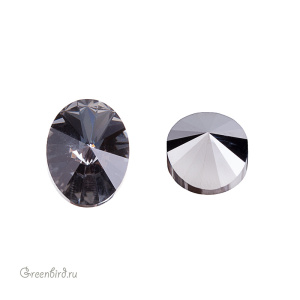 Swarovski 4122 Овал Риволи 14x10,5 мм, серебряная ночь (#001SINI), 1 шт.